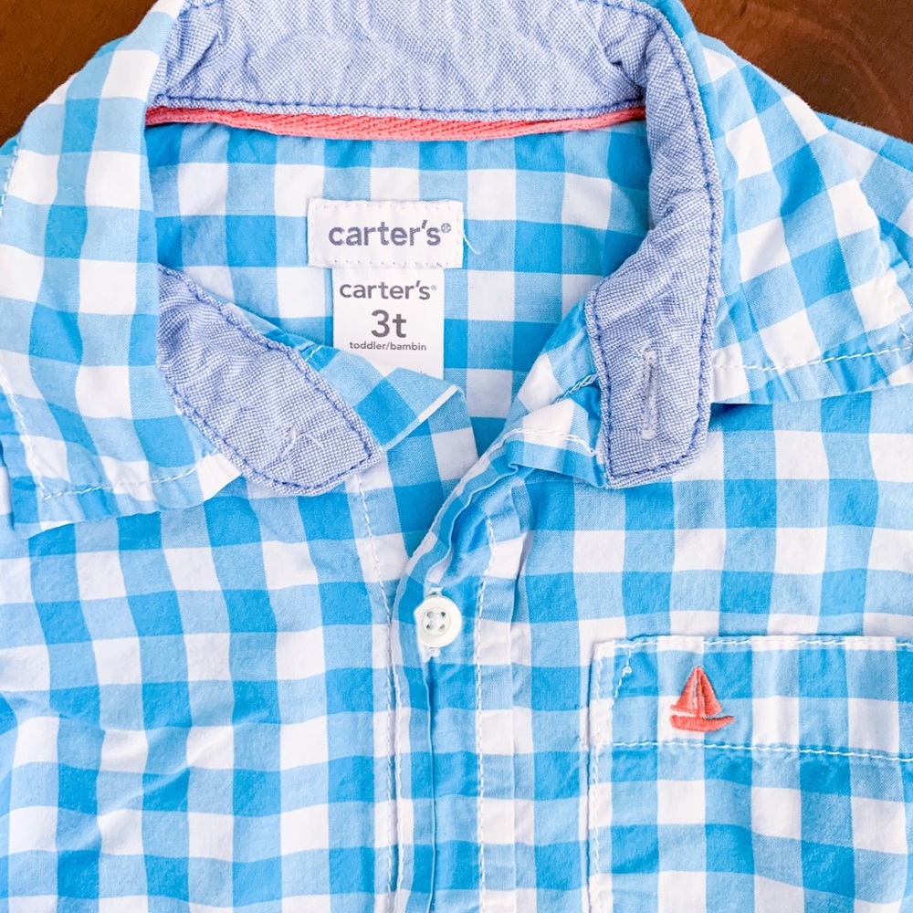 Carters Gingham Buttondown